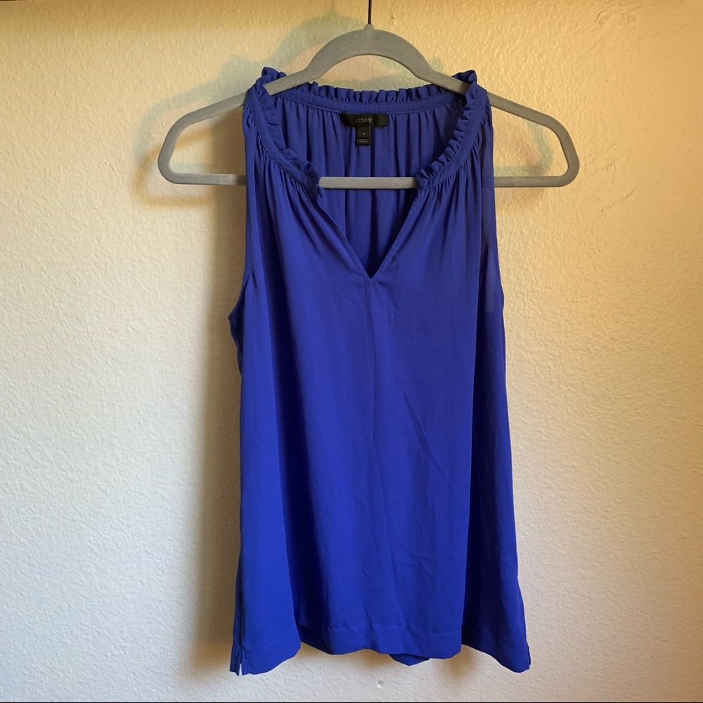 J Crew Royal Blue Sleeveless Top